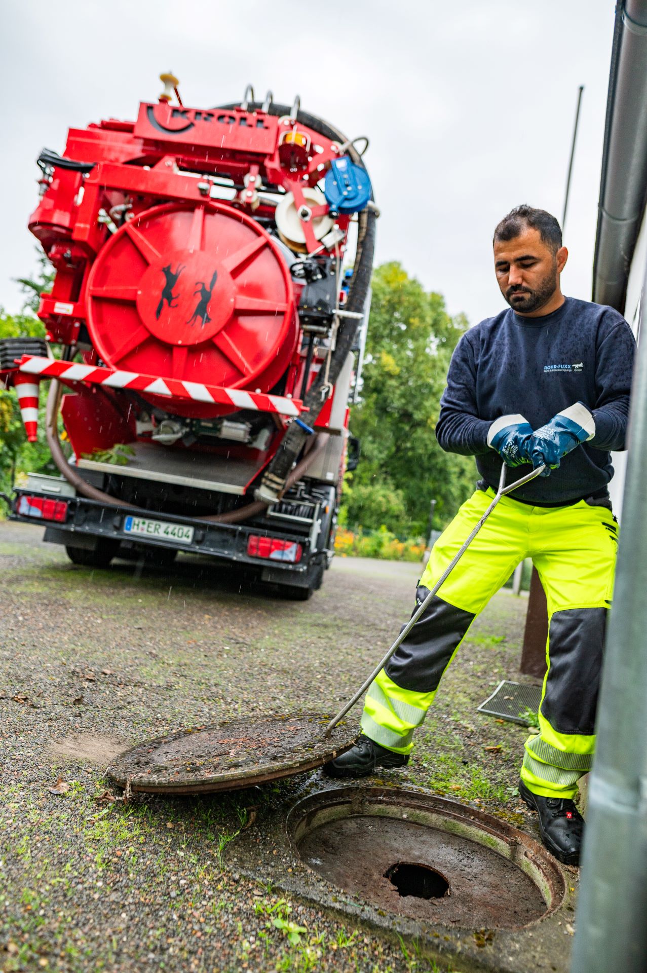 Kleingarten Gruben Entleerung Rohr-Fuxx